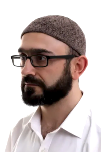 Sütlü Kahve Hasır Desen Kışlık Kadife Namaz Takkesi 