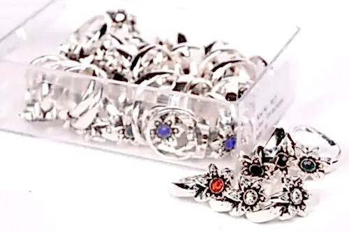 Taşlı Bayan Yüzük 42 Adet - 6117 - İhvan (1)