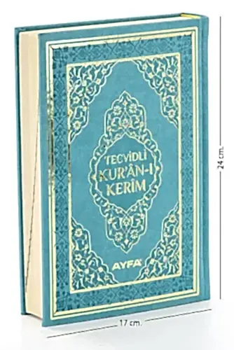 Tecvidli Kuranı Kerim - Termo Deri - Orta Boy - Turkuaz Renkli - Ayfa Yayınevi - Bilgisayar Hatlı - 1