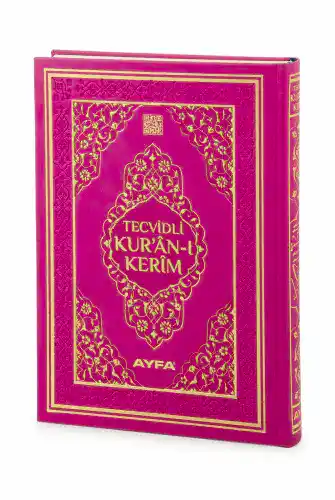 Tecvidli Kuranı Kerim - Termo Deri - Rahle Boy - Pembe Renkli - Ayfa Yayınevi - Bilgisayar Hatlı - 1