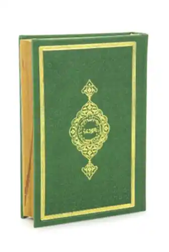 Termo Deri Ciltli Kuranı Kerim Medine Hatlı Hafız Boy Yeşil 