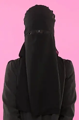 Tesettür Peçe Üç Parça - 1