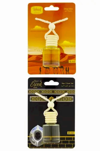 Uhud Kokusu Ve Hacerül Esved Kokusu 8 Ml Araba Kokusu Cam Şişe 