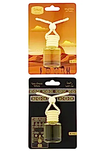 Uhud Kokusu Ve Kabe Örtüsü Kokusu 8 Ml Araba Kokusu Cam Şişe 