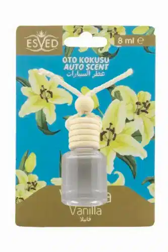 Vanilya Kokusu 8 Ml Araba Kokusu Cam Şişe 